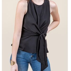 Lush front tie blouse